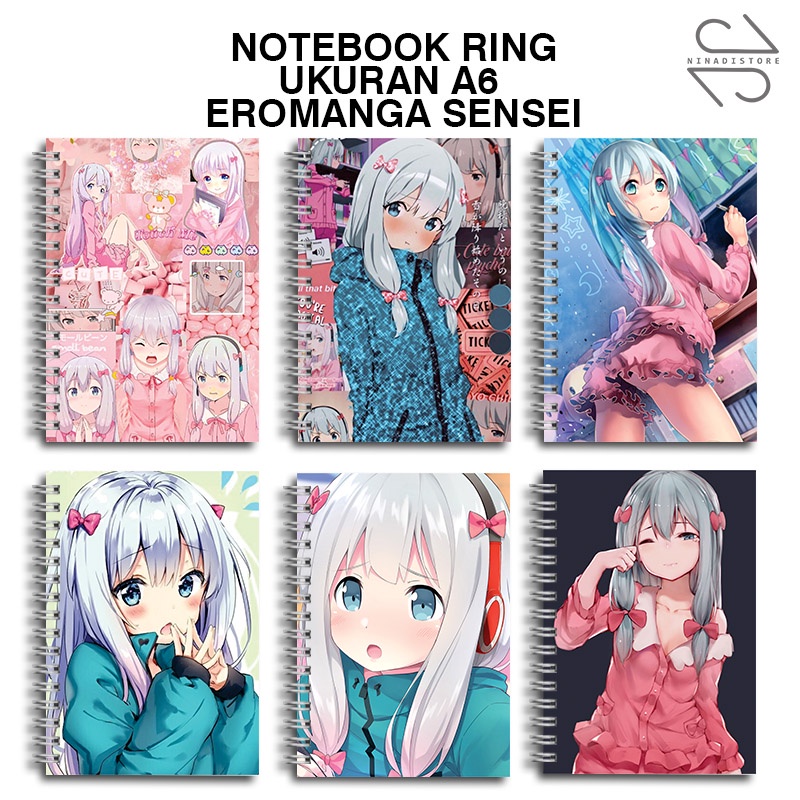 

(BELI 6 GRATIS 1)Buku Tulis Catatan buku notebook buku diary Notebook Ring Spiral A6 60 Lembar koleksi gambar eromanga sensei part3