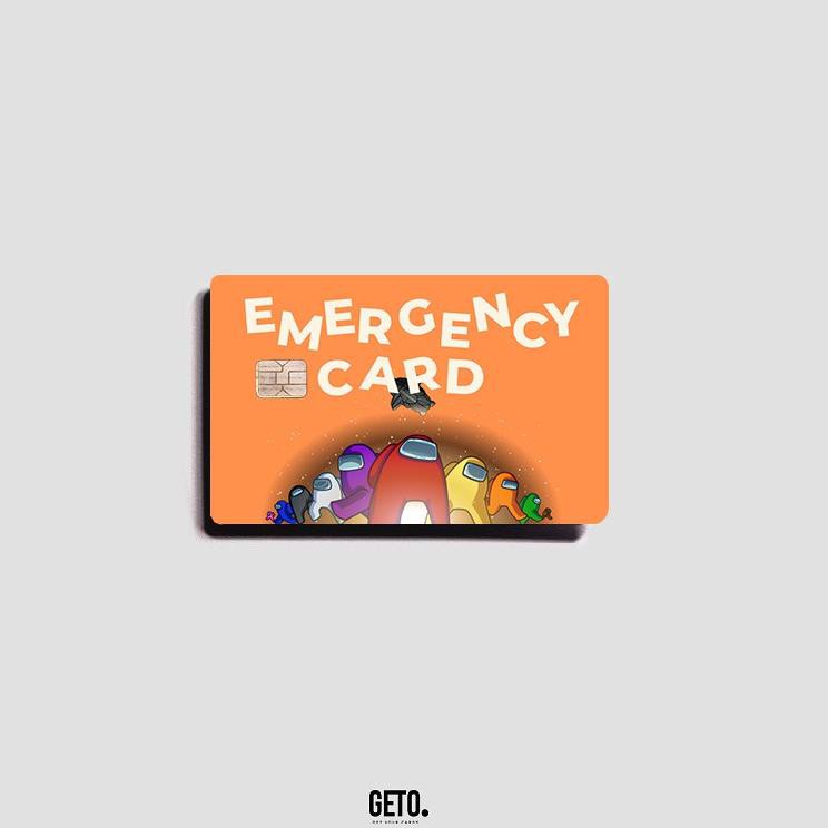 Among Us Swipe Card Edition Geto Cards Skin Sticker Untuk Atm Kode Q3623 Shopee Indonesia