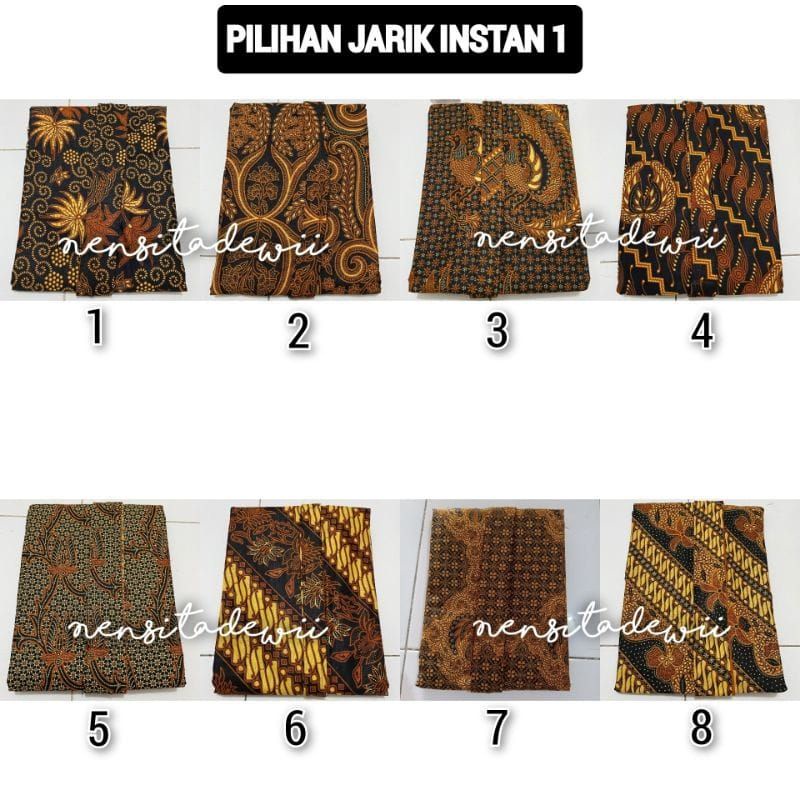 [Bridesmaid] Kebaya Bludru Kutubaru + Jarik Instan, Motif Lengkap