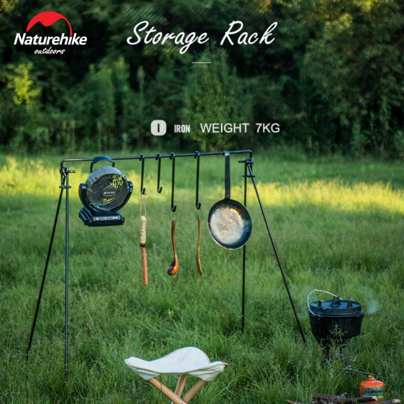FOLDING STORAGE RACK NATUREHIKE NH20JJ109 PERALATAN MASAK CAMPING HIKING PIKNIK RAK GANTUNG
