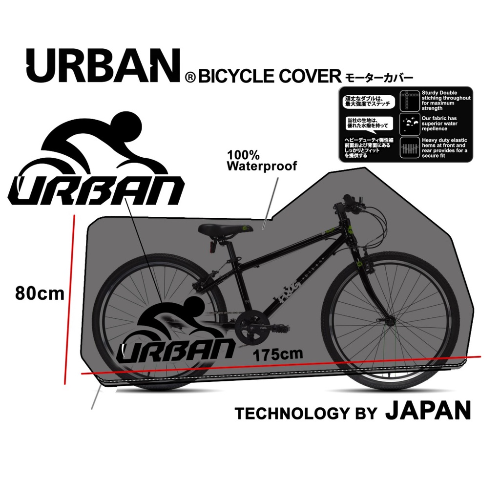 SARUNG SEPEDA BICYCLE COVER URBAN WATERPROOF UKURAN DEWASA WIMCYCLE POLYGON SANTA CRUZ UNITED BIKE