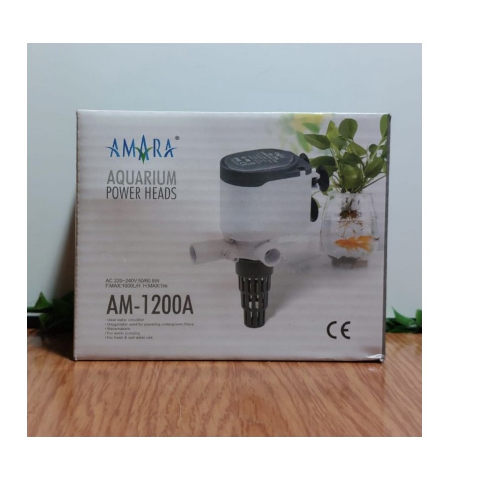 AMARA AM 1200A 1200 Pompa Celup Aquarium Kolam Hidroponik Low Watt