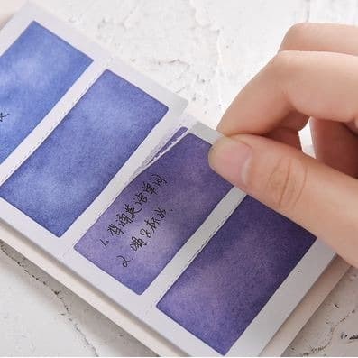 Watercolor Sticky Notes (80pcs)