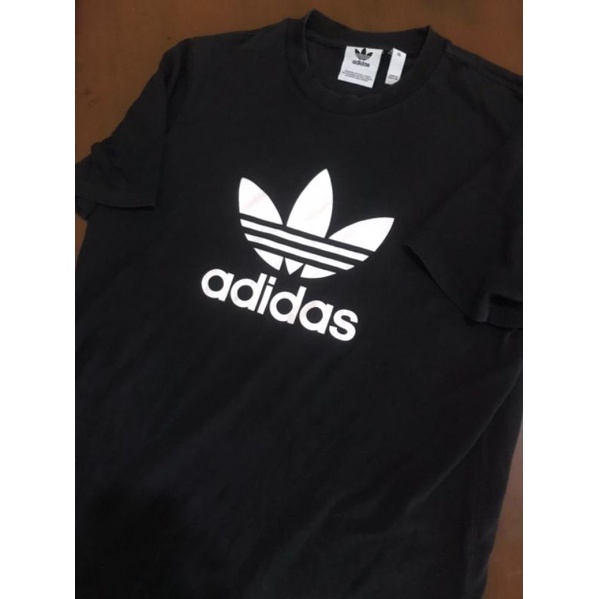 KAOS ADIDAS 3FOIL HITAM SECOND ORIGINALS