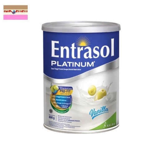 

ENTRASOL PLATINUM SENIOR VANILA Susu 800 VANILLA LANSIA KALBE BPOM