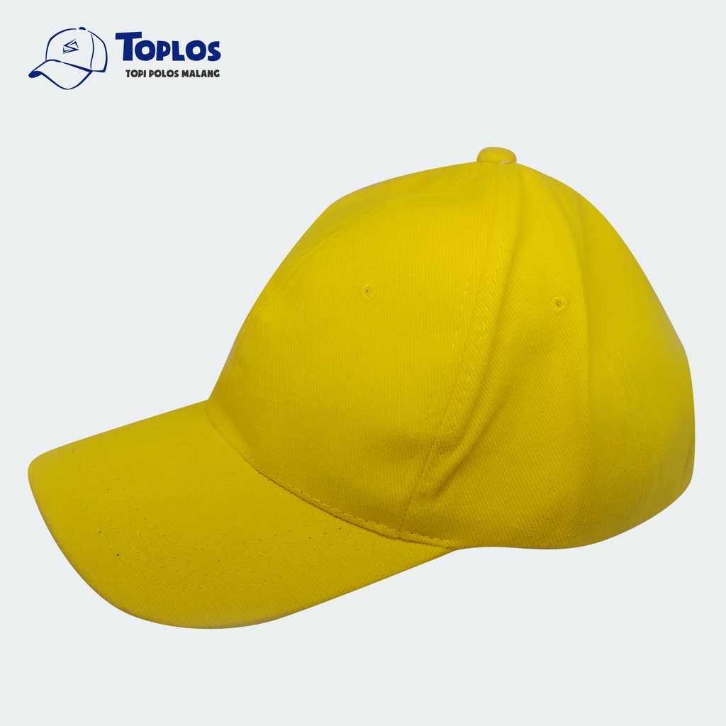 Topi Baseball Polos Kuning