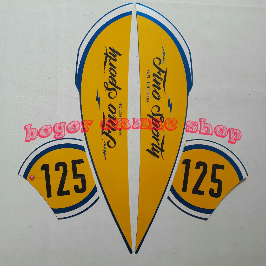 stiker sticker motor fino sporty 125 2018 biru