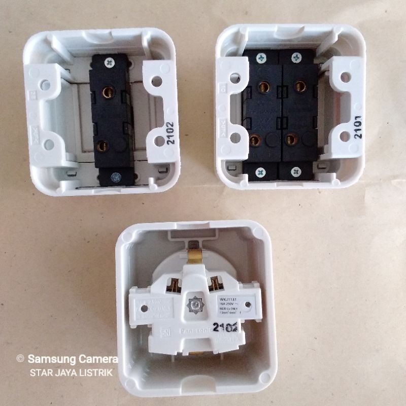 Saklar Panasonic Outbow (OB) Saklar Engkel, Saklar Seri, Stop Kontak