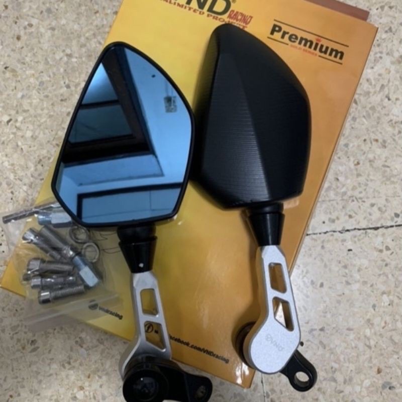 Spion Motor Model DUCATI Spion VND Premium Universal Nmax,Aerox,Xmax,Pcx,Cbr,Ninja,Gsx,R15,R25,Mt15-Silver Ducati