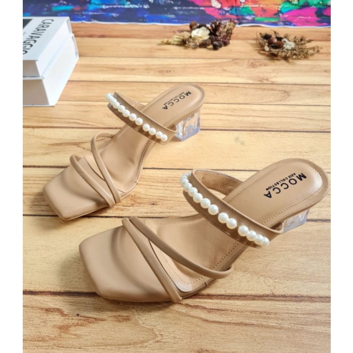 ABBUSHOES ZN 04 hak kaca mutiara nafisa 5cm