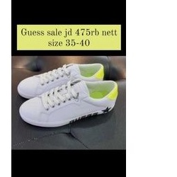 Sepatu guess original store mall sale white green