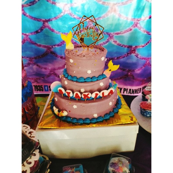 

kue ultah mermaid 3 tingkat