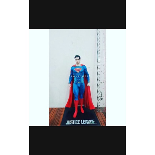 mainan action figure superman super man statue superman justice league box