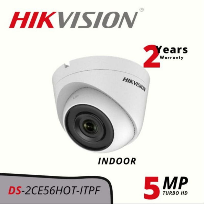 PAKET CCTV HIKVISION 5MP AUDIO 8 CHANNEL 6 KAMERA 2560P KOMPLIT HDD 2 TB