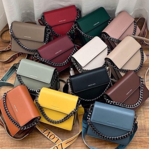 BJ72053 - BLACK/ORANGE/WHITE/KHAKI/BLUE/DARKGREEN/GREEN/MAROON/RED/PINK/YELLOW - TAS SLEMPANG SALE TALI RANTAI WARNA BANYAK TAS WANITA FASHION IMPORT MODIS ELEGAN TERMURAH TERLARIS TERBARU BAGSTORE JAKARTA TAS BATAM CR7158 ELJ5243 LT1351