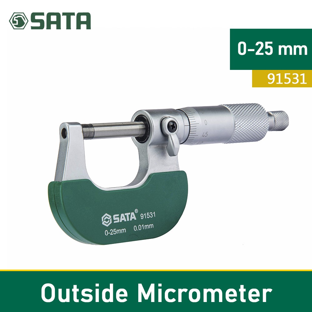 JANGKA SORONG 91531 OUTSIDE MIRCOMETER 0-25MM SATA