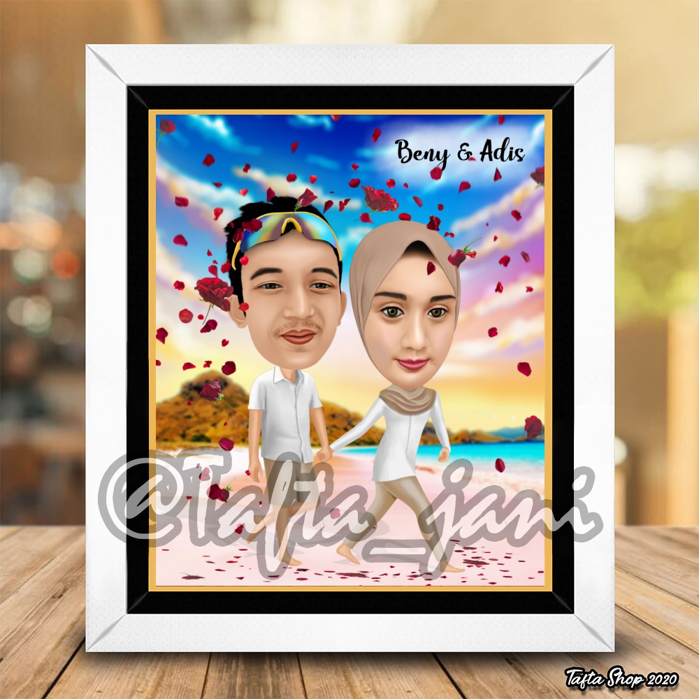 

Karikatur Couple pantai Kado ulang tahun kado annive karikatur ultah karikatur nikah Hadiah unik