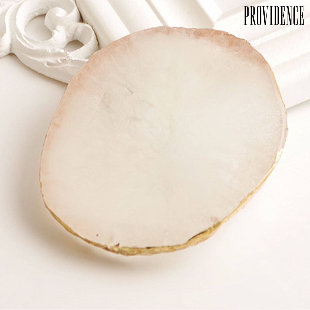 Providence Palette Translucent Irregular Pattern Anti-breakable Natural Resin Aureate Edge Palette For Home