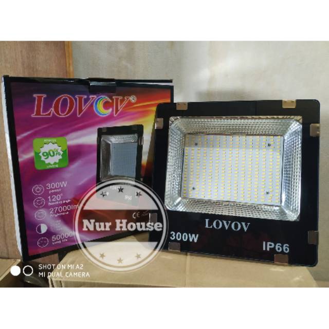 lampu sorot led 300 watt lampu taman led waterproof lampu baner led dekorasi