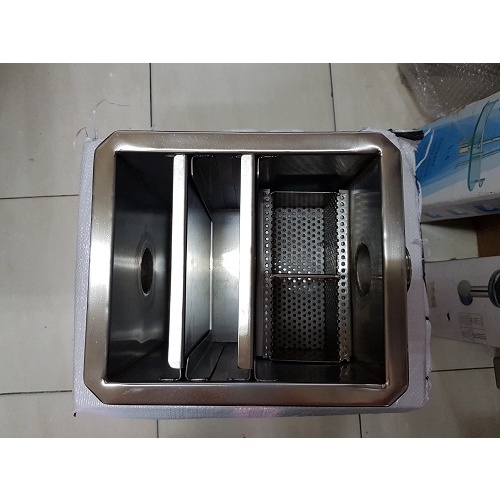 Grease Trap / Penyaring Lemak Stainless uk. 23x20x20 cm