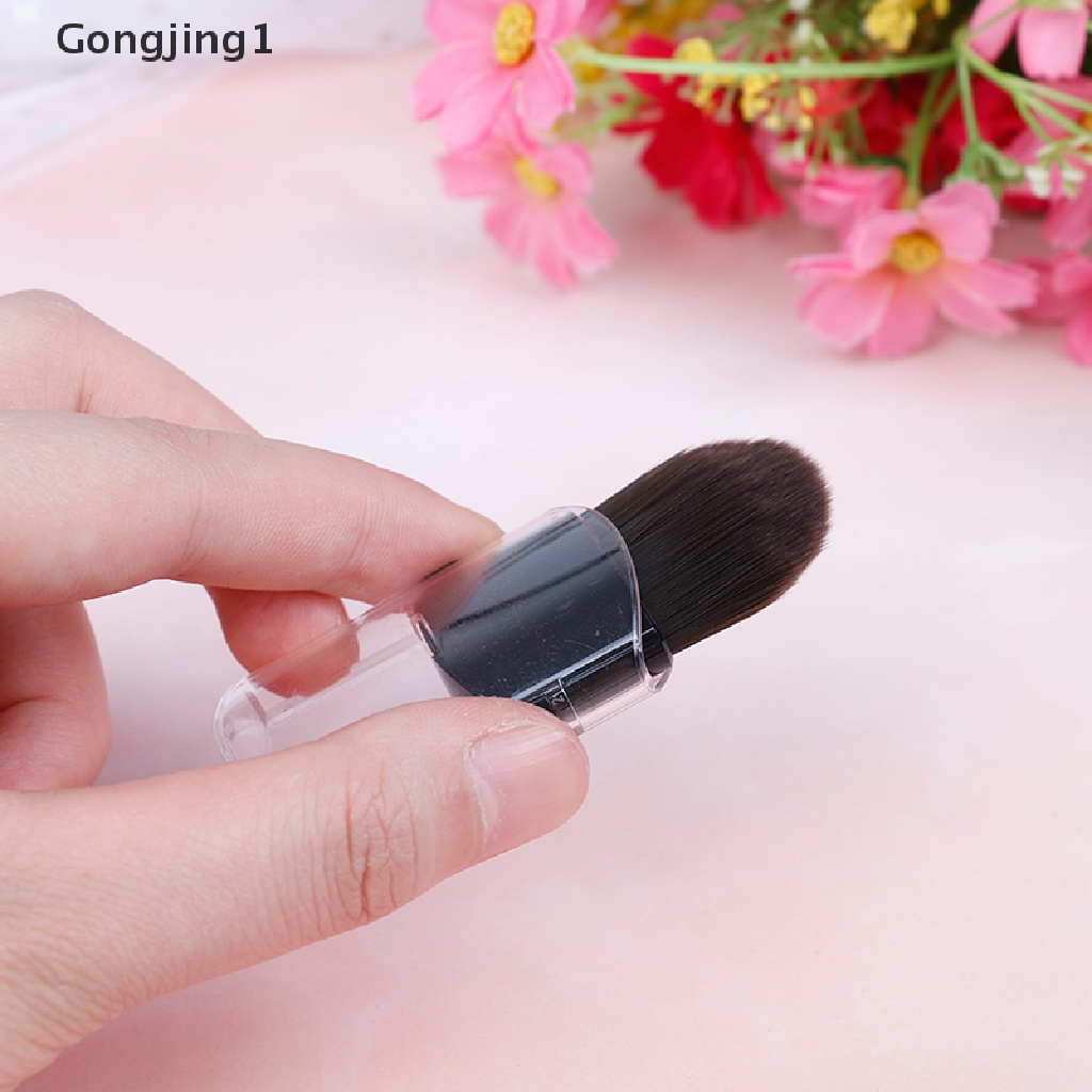 Gongjing1 Brush Blush On / Foundation Mini Portable Untuk Makeup / Kosmetik Wanita