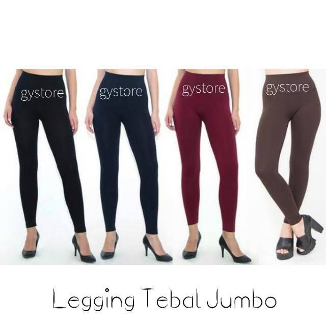 Anti Nyeplak Legging Fleece Celana Legging Wanita | Legging Jumbo | Legging Tebal  bagian dalam ada bulu halus 480