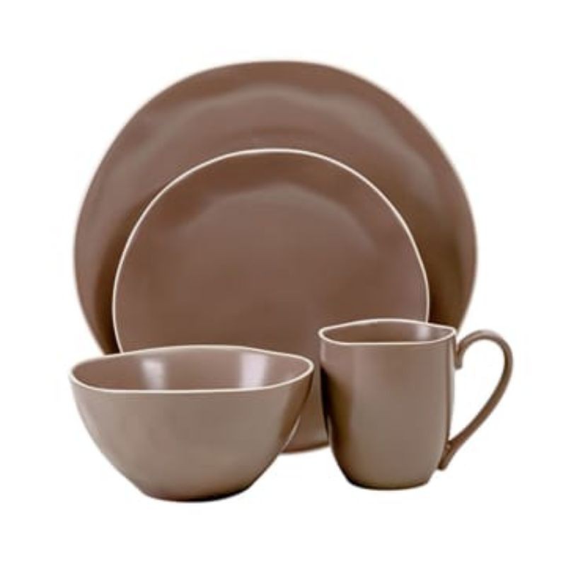 Appetite Set 16 Pcs Dyland Perlengkapan Makan - Cokelat Taupe
