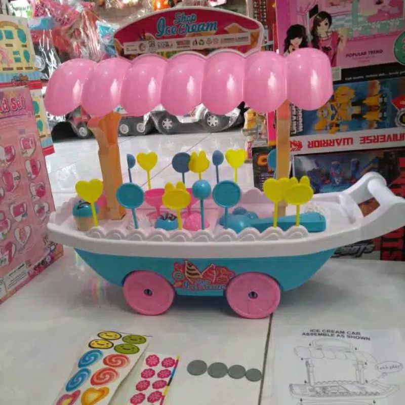 Mainan Gerobak Troli Es Krim Jumbo / Ice Cream Cart FI 512