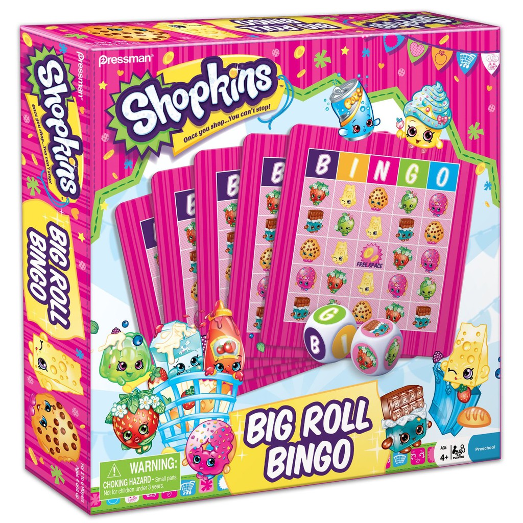 

Shopkins Big Roll Bingo