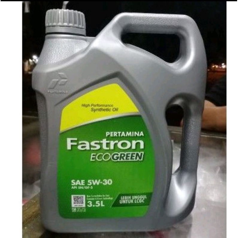 oli pertamina fastron eco green lcgc sae 5w-30 isi 3.5liter original