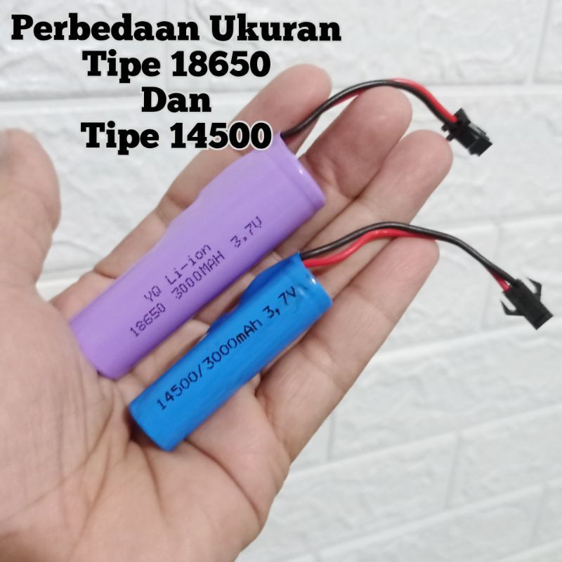 Promo Harga Termurah!! Baterai 3.7 Volt 3000MAH Tipe 14500 Mobil Remote Control