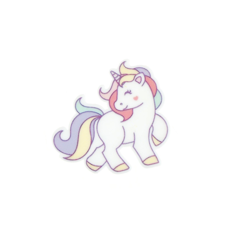 5pcs Cabochon Flat Back Bahan Resin Desain Unicorn Untuk Dekorasi Casing Ponsel DIY