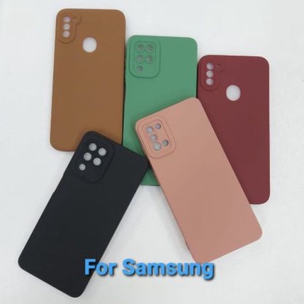 Case Pro Camera Soft Matte With Camera Protector 9D Samsung A22 4G A12 A11 M11 A31