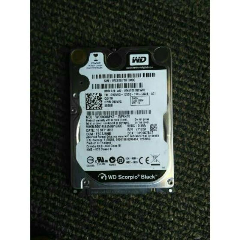 HARDISK 500 GB 2.5" | HARDISK LAPTOP 2.5 inch