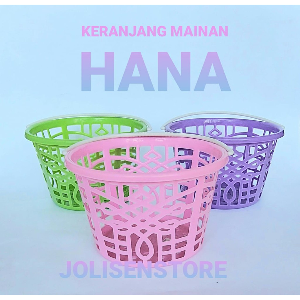 KERANJANG MAINAN HANA I Keranjang plastik kecil / keranjang sabun / keranjang ulang tahun