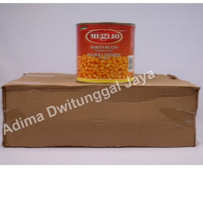 Kacang Panggang / Baked Beans Meglio 6x2.5 kg - Karton