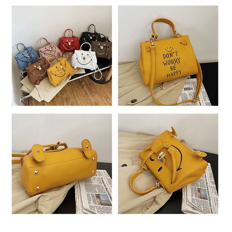 MV_Marvelouz MV805529 Tas HANDBAG Motif Smile Cantik Fashion Wanita Terbaru Ada Talpan 1kg bisa 2 supplier tas import EL 5529