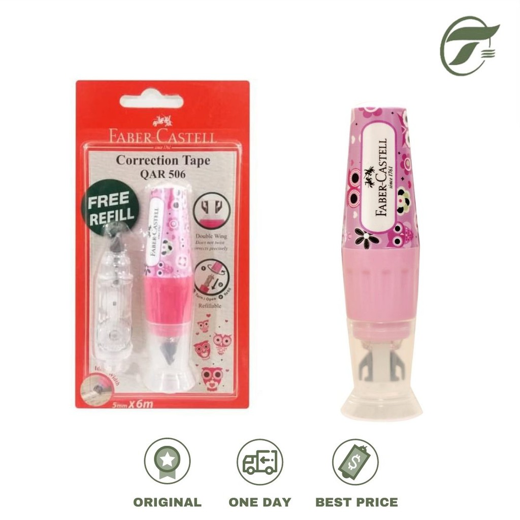 

CORRECTION TAPE QAR 506 169628 BARREL FANCY PINK FABER CASTEL