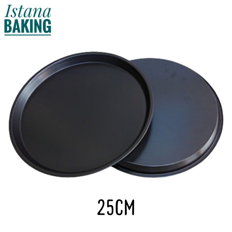 [Istana Baking] Loyang Pizza Teflon Anti Lengket Pizza Pan Ceper Cetakan Pizza Non Stick 25cm