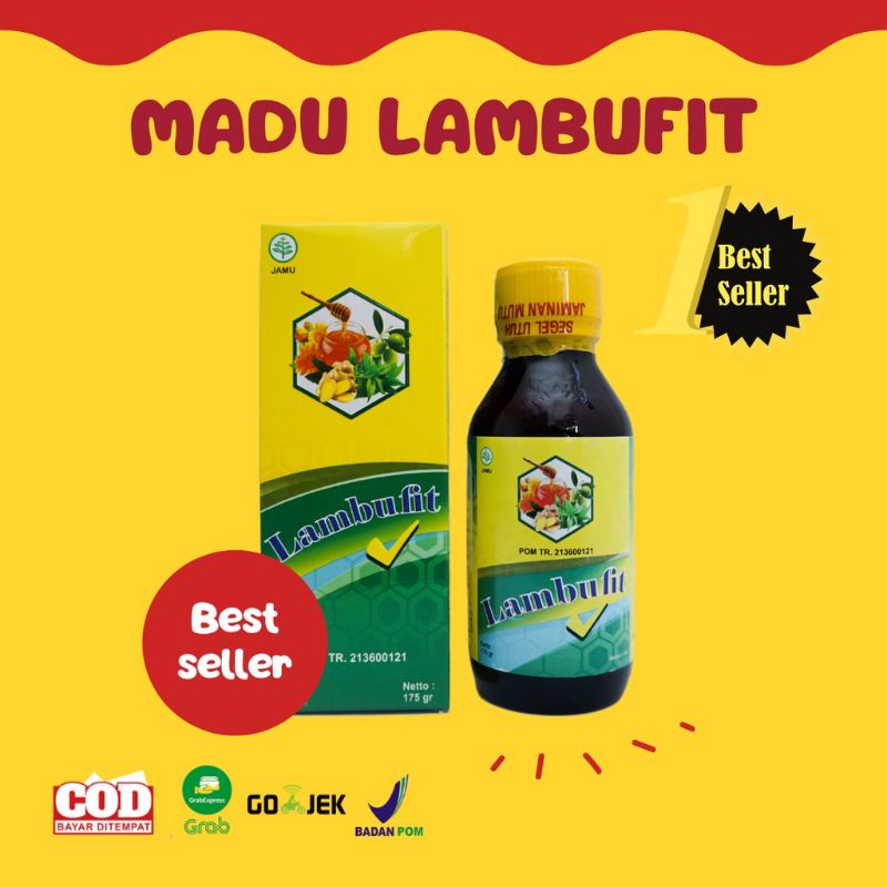 Lambufit 175gr - Madu Herbal Untuk Penderita Maag / Lambung Aman Tanpa Efek Samping