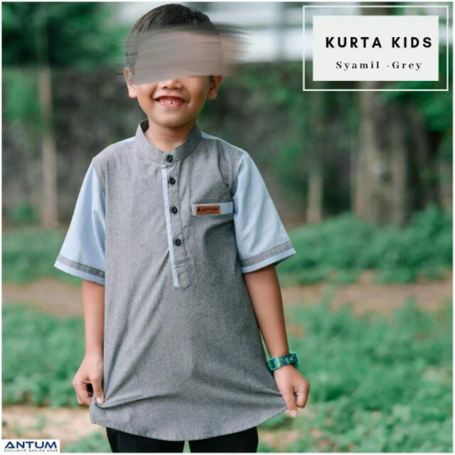 Kurta Kids Syamil SX-XL Antum Exclusive Moslem Wear Kurta Anak Gamis Koko Anak