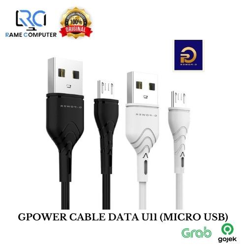 GPOWER CABLE DATA U11 (MICRO USB) WITH SUPPORT 2.4A QUICK CHARGE