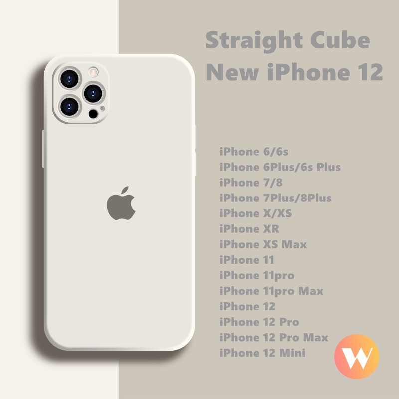 Soft Case TPU Warna Polos Untuk iPhone 13 12 Pro Max 7plus 6 6s 7 8 Plus XR X XS Max SE 11Pro Max