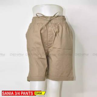 SANIA 3 4  PANTS celana  basic pants pendek  wanita  terbaru 