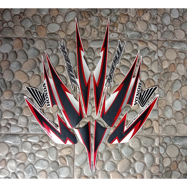 Stiker Motor Honda Tiger Revo 2012 putih