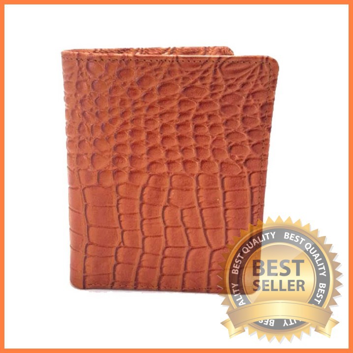 DOMPET LIPAT WANITA KULIT MOTIF BUAYA ASLI BEST SELLER - AGC200NNY