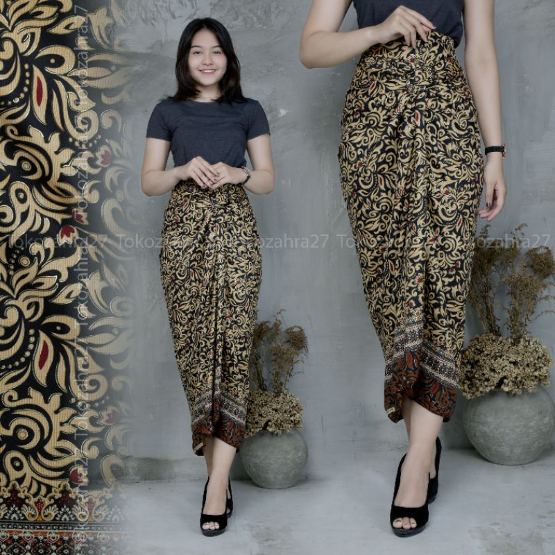 Rok Lilit Batik Bawahan Kebaya VOL 1 Rok Serut Batik by tokozahra27