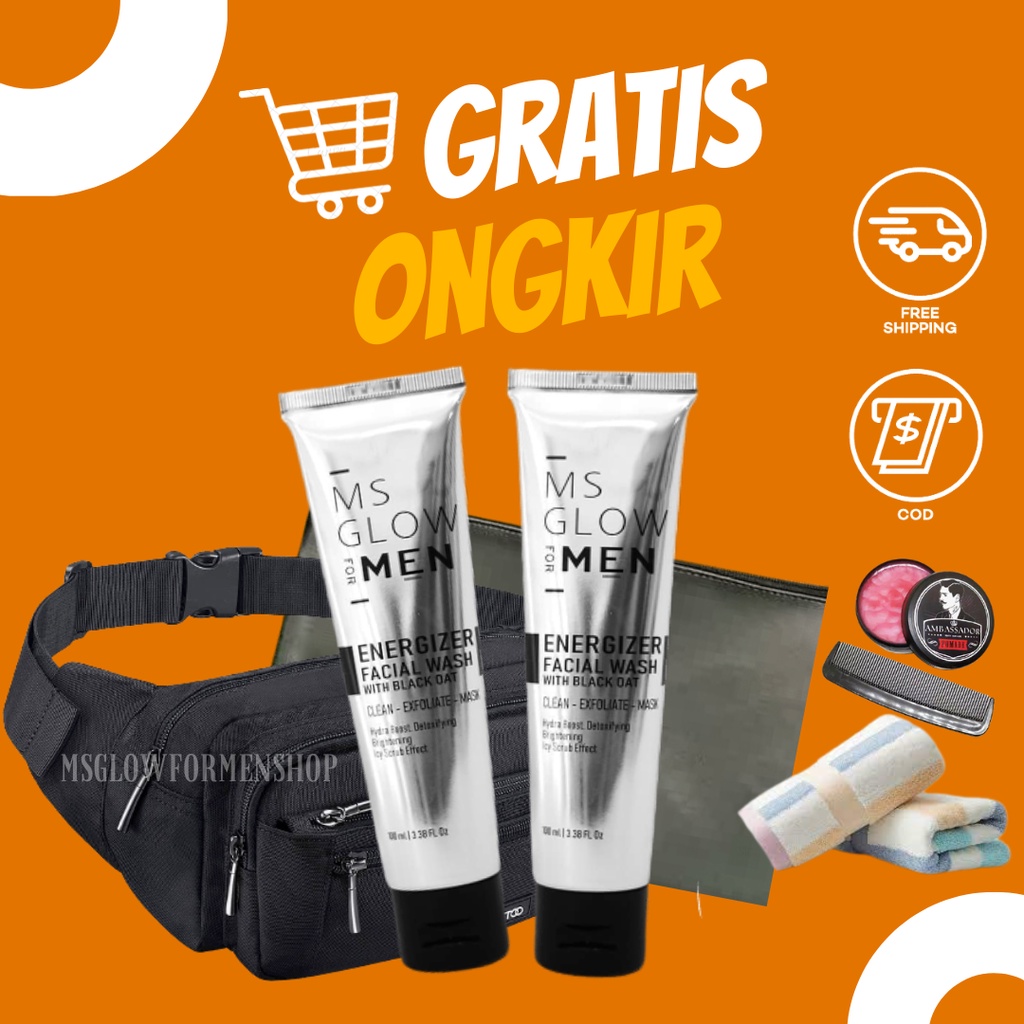 MSGLOWMEN / MS GLOW MEN FACIAL WASH / FACIAL WASH MS GLOW FOR MEN / PEMBERSIH WAJAH PRIA