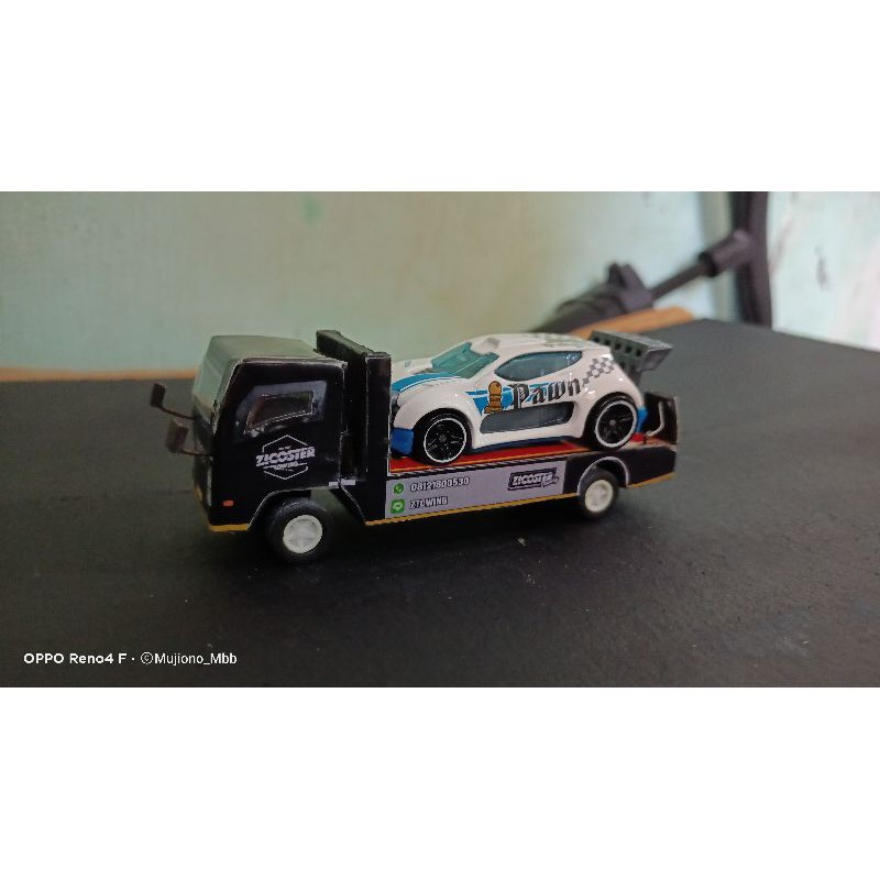 Miniatur Truk Towing 1:64 bonus hotwheels