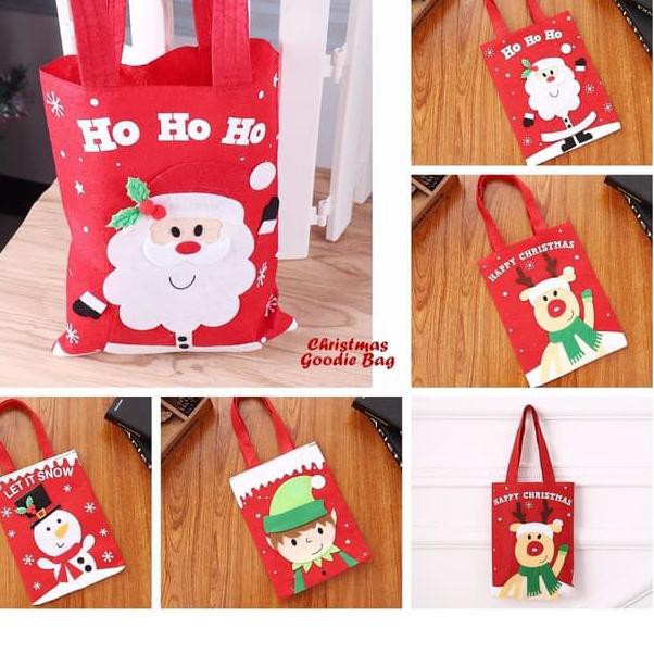 

★Banyak Peminat★ Christmas Goodie Bag, Gift Bag, Tas snack, permen, edisi Natal ✹